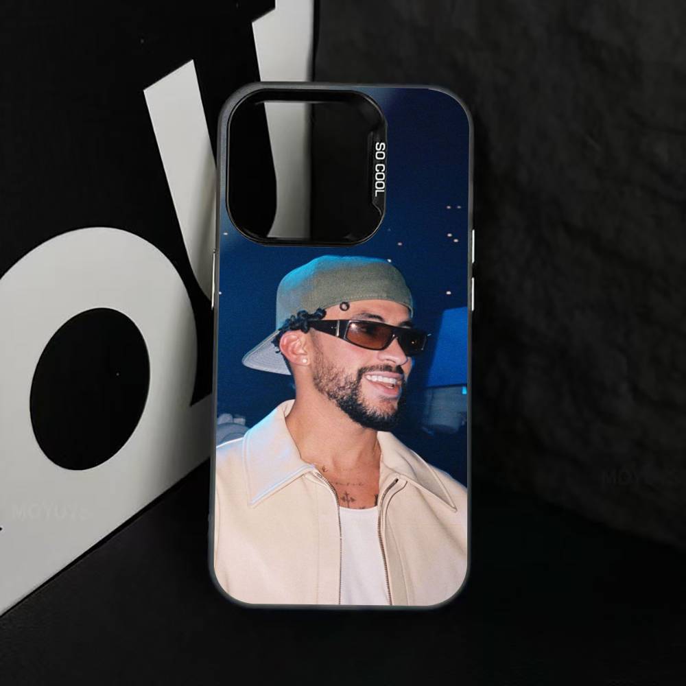 Bad B-B V-Vibes Phone Case For iPhone 17,16,15,14,13,12,11 Plus,Pro Max,XS,Colorful Silver Black Cover