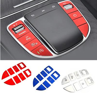 Legierung Auto Center Console Multimedia Maus Schalter Taste Pailletten Aufkleber Trim Für Mercedes Benz CE GLC Klasse W205 W213 X253