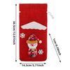 Drawstring Closure Christmas Wine Bags Festive Bottle Bags Reindeer Design