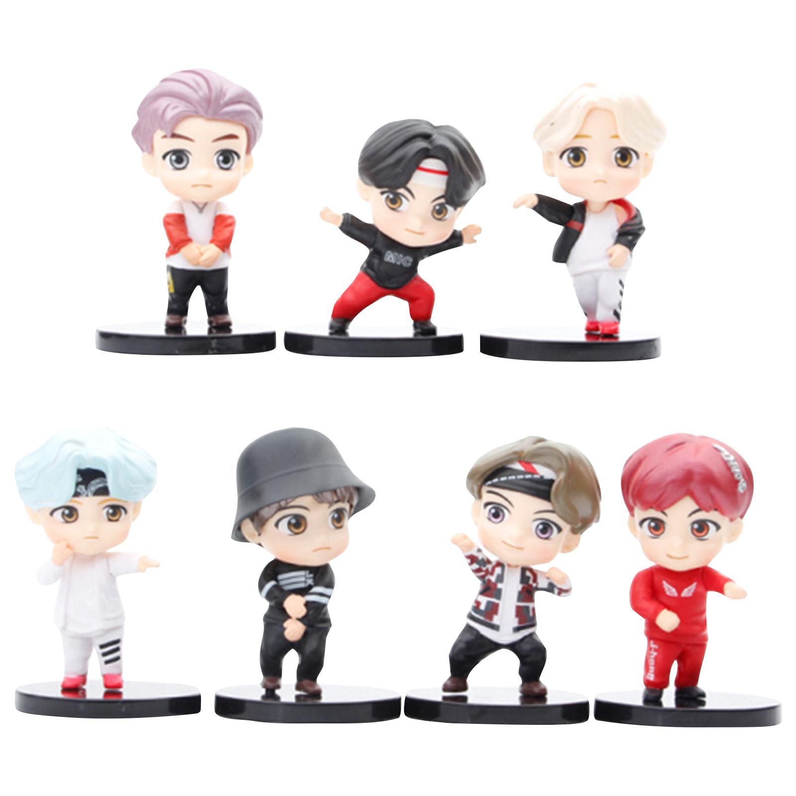 

Набор фигурок, 7 шт. 8 см ПВХ куклы-идолы, Милые коллекционные фигурки для фанатов, Украшение для рабочего стола и подарок One Size