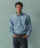 BROOKS BROTHERS Archive Denim Logo Shirt (Indigo) (Bbthmmg308)