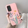 Case For Samsung A53 A52S A52 A73 A70 Cute Heart Flower Back Cover Soft Silicone Matte Protective Funda For Samsung Galaxy A53