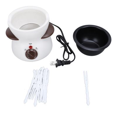 Mini Elektrische Fonduepan Set met 10 Dipvorkjes Chocolade Fonduepan Smeltende Chocolade Kleine Pan