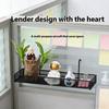 Space Saving Iron Plant Holder for Miniature Pots Desktop Wall Hanging Shelf for Succulents Flowerpot Organizer