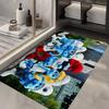 Cartoon S_Smurfs Floor Mat Rectangle Anti-slip Home Soft Badmat Front Door Indoor Outdoor Mat el Decor Mat
