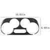 Carbon Fiber Interior Manual Climate Console Cover Trim Fits 2012-2015 Fiat 500