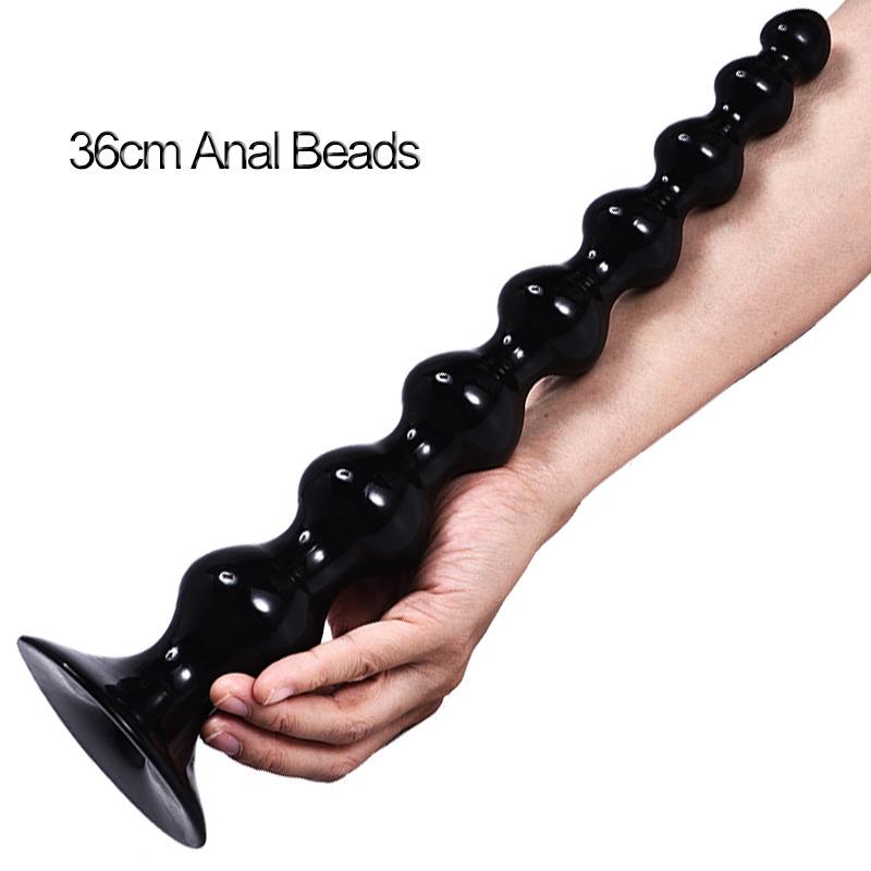 Extra-long Pull Beads Out of The Backyard Toy Anal Plug Tail Reamer for Men and Women Anal Sex Toys Anal Beads