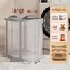 Foldable Breathable Mesh Laundry & Toy Basket - Large Capacity Clothes Storage for Bathroom & Household