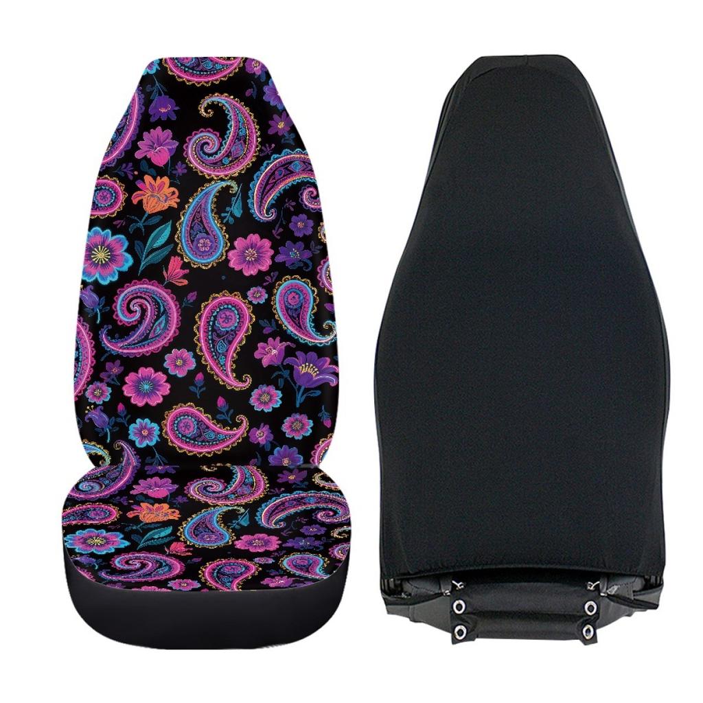Seat Cover Printed Front Seat Cover Automotive General Polyester Material Washable