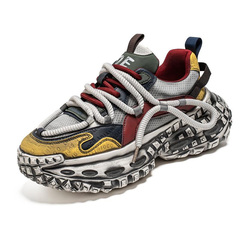 In spring and autumn, the mesh surface is breathable and polished, the personality is casual and heightened, and the adolescent raw sports thick 39