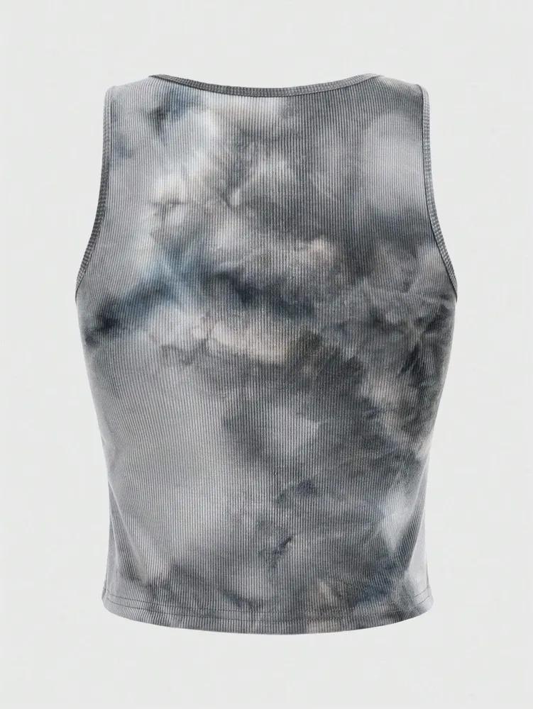 Tank Top Phumee Round Neck Sleeveless Graphic A2045
