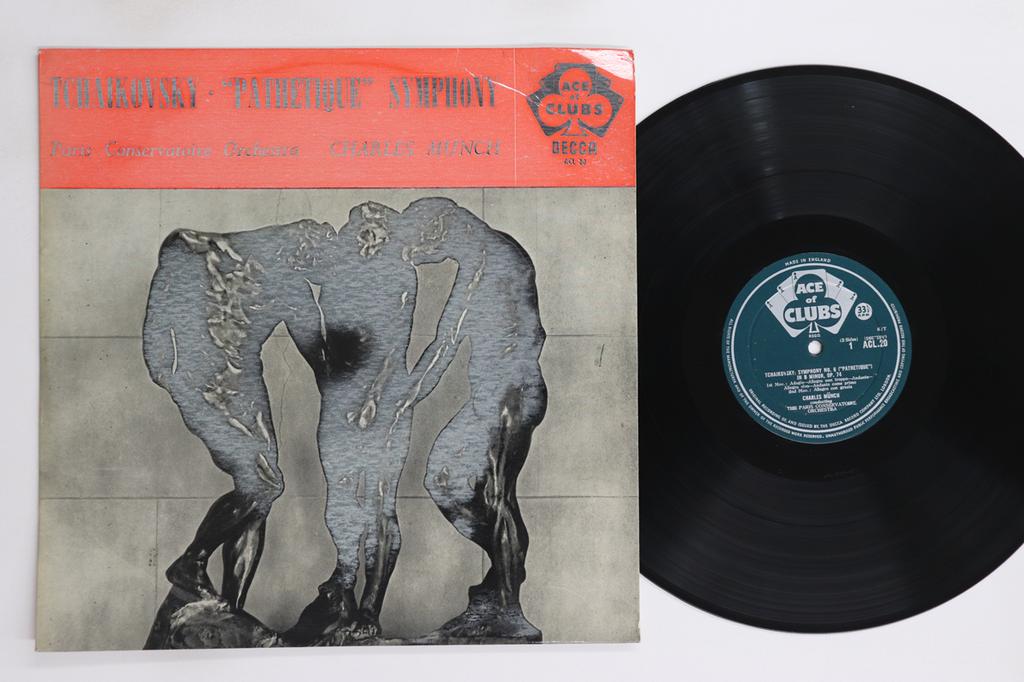 LP Record CHARLES MUNCH, PARIS CONSERVATOIRE  - Tchaikovsky Symphony No6 In B Minor ACL20 ACE OF CLUBS 1958 UK Classical Used
