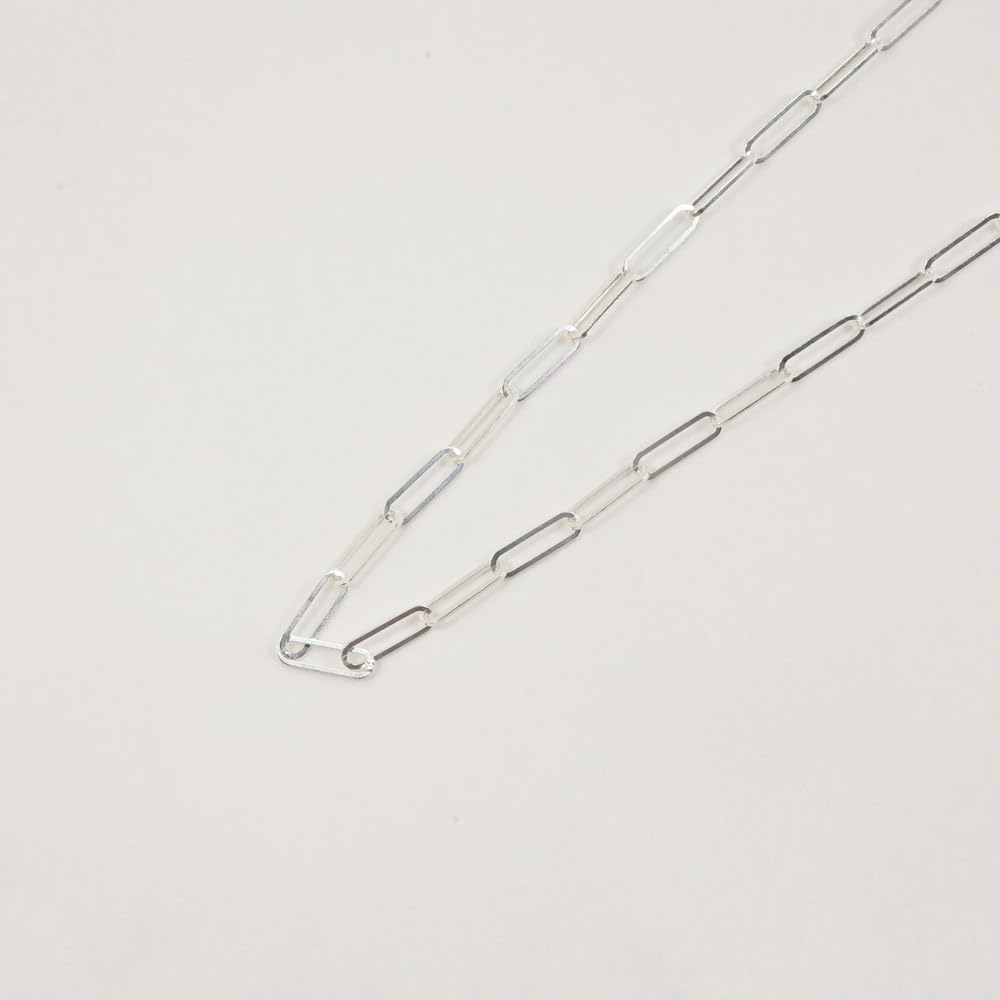 And My Jewelry SILVER925 Paperclip Unisex [Your Box] Necklace, Chain, 45cm,