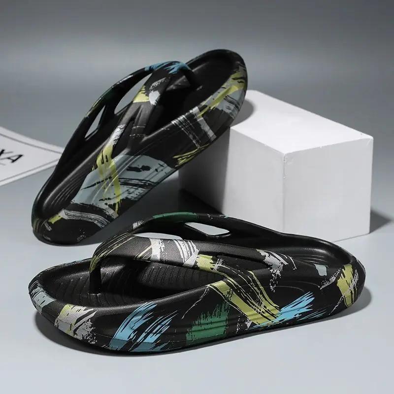 Fashion Shiatsu Men's Shoe Platform Flip Flops High Quality Fashion Slides Eva Clappers 2025 Trend Summer Sale Adult Casual Male Slipper
