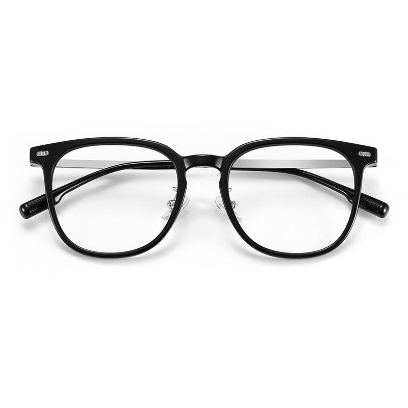 Cold Brown Glasses Frame Plain Artifact Big Face Thin Face Small Square Glasses Men And Women Can Be Matched With Degree Myopia
