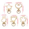 5pcs/set Metal Snap Hook Trigger Clips Buckles For Keychain Lobster Clasp Hooks for DIY Making Necklace Key Ring Clasp