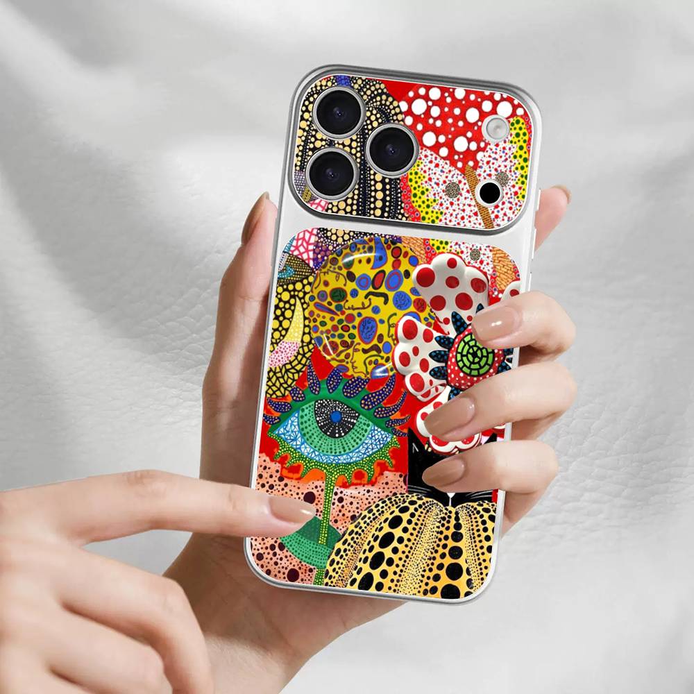 Popular Art Y-Yayoi KusamaS Back Cover Decal Protective For Iphone 17 Pro Max Skin Sticker Back Protective Decorative Sticker