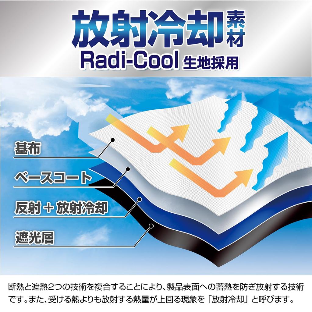 SEIWA Car High Heat Blocking Magnetic Radiant Cooling Fabric W X 520mm Easy Magnetic Sun UV Complete Heat Car Disaster Car Privacy Protection