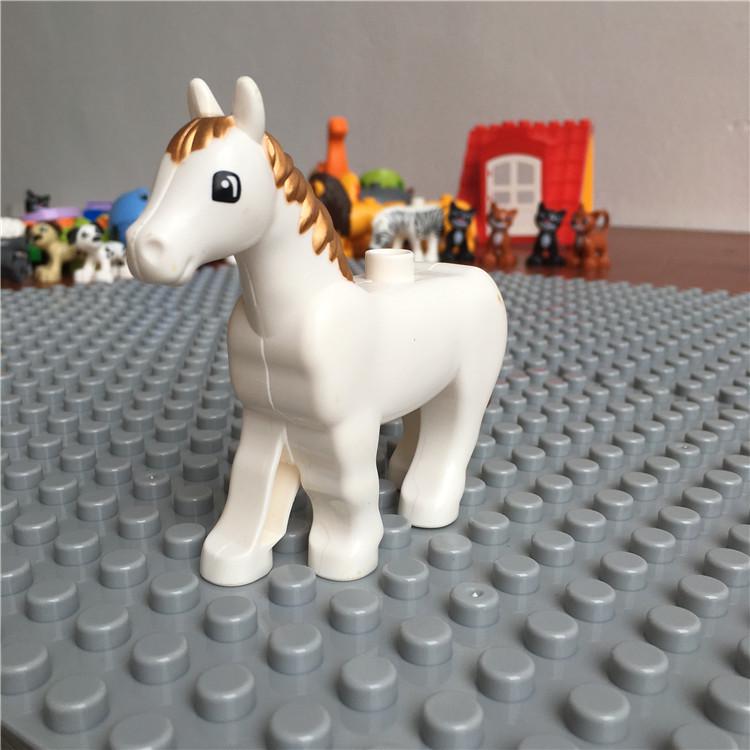 Gegele Lego-Compatible Building Blocks: Large Particles & Small Animal Accessories - Ocean, Zoo, Dinosaur Educational Toys