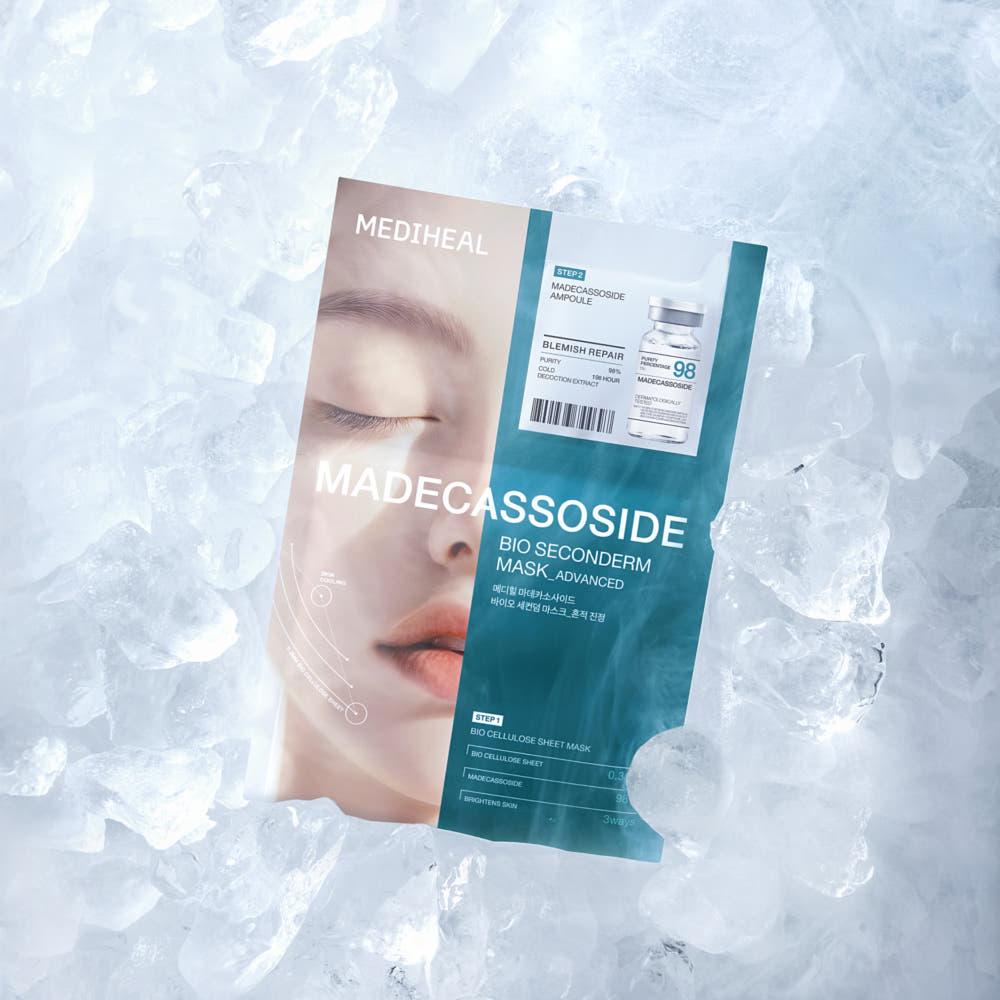 MEDIHEAL Bio Seconderm Mask Sheet Set 10 Sheets – Madecassoside / PDRN / Hyaluronate