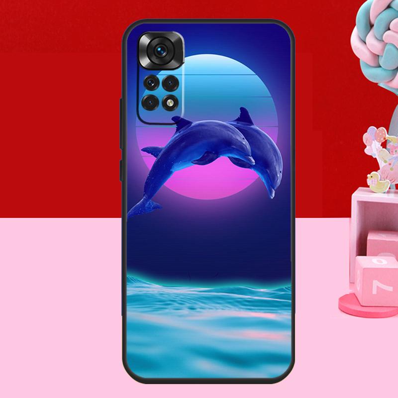 Dolphin Case For Xiaomi Redmi Note 14 13 12 11 10 15 Pro Plus Redmi 15 C 10C 12C 13C 14C Soft Cover
