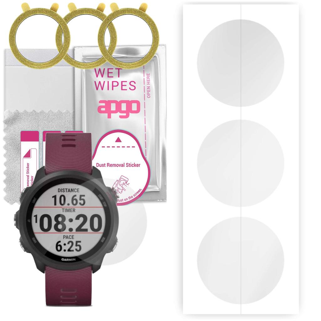 SRSRROP Paquete De 5 Protectores De Pantalla De Hidrogel Para Garmin Forerunner 255s / 255s Music 1.614 In, Película Flexible Mejorada, Claridad HD, Antiarañazos, Sensible Al Tacto, Flexible, Suave