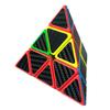 3x3 Carbon Fiber Sticker 3layers Pyramid Magic Cube Puzzle Toy Children Kids Educational Gift Toy