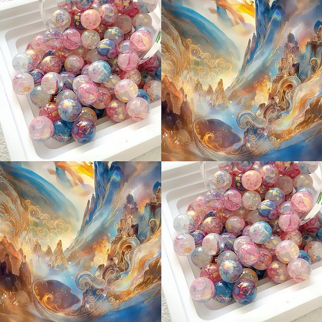 10mm Handmade Lampwork Loose Beads: Perfect for DIY Bracelets, Necklaces, and Accessories