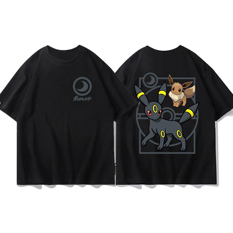 2026 Summer Pokemon Charizard Evolution Double Sided Print T-Shirt  Oversized Couple & Family Tee for Travel & Sports