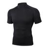 Men's Quick Dry High Neck Short Sleeve Athletic Top