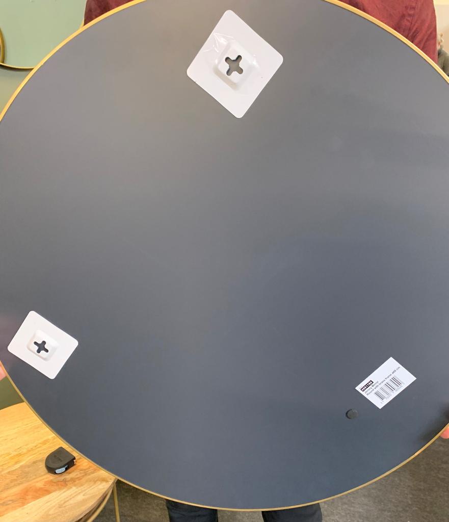 Jersey WALL MIRROR Round Black 60cm