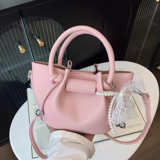 Geantă de mână retro pentru femei, geantă de umăr crossbody tote de culoare uni cu curea de umăr ajustabilă pentru navetă, petrecere, întâlniri