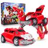 New Big Carbot Transformation Robot Toys Action Figures Two Mode Deformation Car Police Wolf Toy for Children Gift
