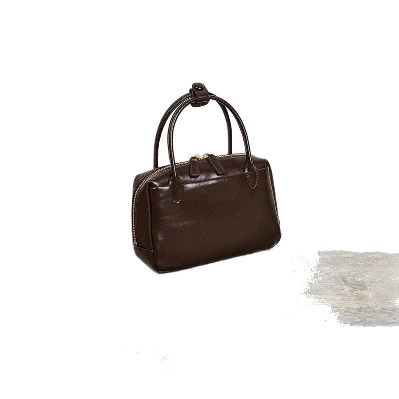 Leather Bags, Small Square Bags for Spring and Summer, Women's Handbags, High-end and Niche Crossbody Small Bags