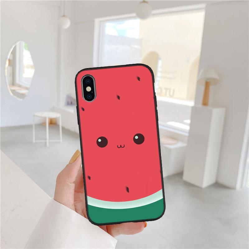 LO21 Étui Cartoon Fruit Pastèque pour Samsung A11 A12 A13 A15 A52S A53 A55 A56 A70 A71 A72 A73 F06 F16 F56 S10 Plus S10e