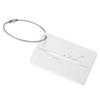 5Pcs Aluminum Alloy Travel Baggage Luggage Suitcase Tag ID Card Label (Silver)