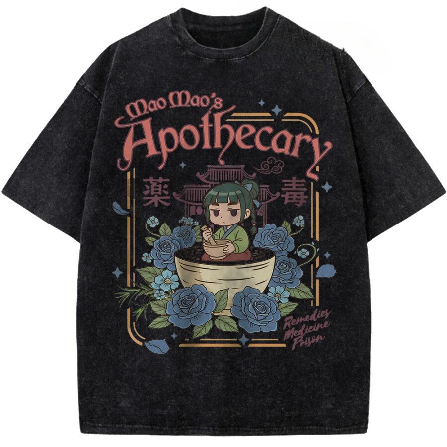 

Maomao The Apothecary Diaries Graphic T Shirt Men Women Casual Cotton Tshirts Vintage Washed Tee Harajuku Male Oversized Tshirt S