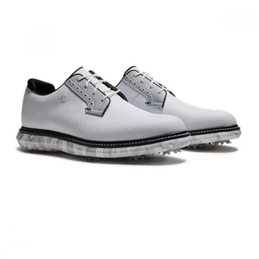 Footjoy Tradition Blucher White Grey Camo 57953