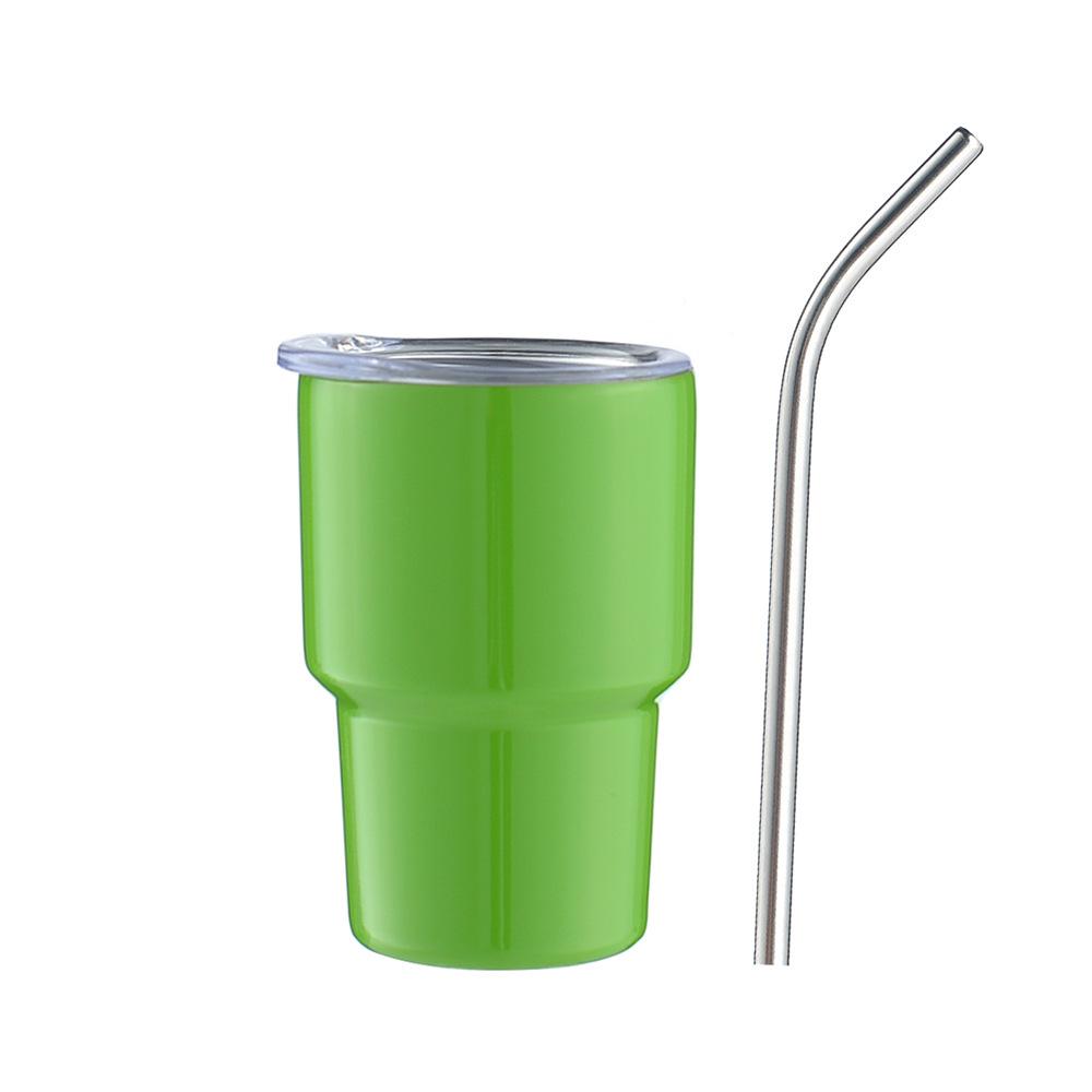 1PC 3oz Mini Tumblers with Lid and Straw Stainless Steel Sublimation Water Bottles Metal Shot Glasses Summer Winter Drinkware Li Practical Use