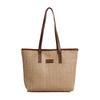 Weaving Casual Summer Commuter Textured Straw Large Capacity Fashion Shoulder Underarm Portable Tote Bag
