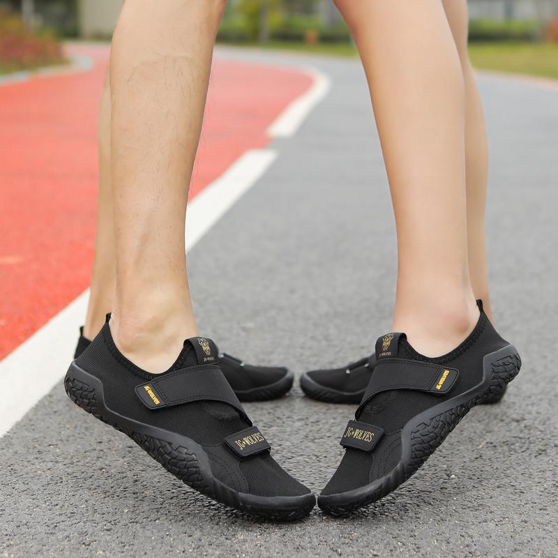 Pánské boty naboso, ležérní balerínky, dámské boty se širokou dlaní, červené, na chůzi, párové, fitness boty, velké velikosti, fluorescenčně zelené