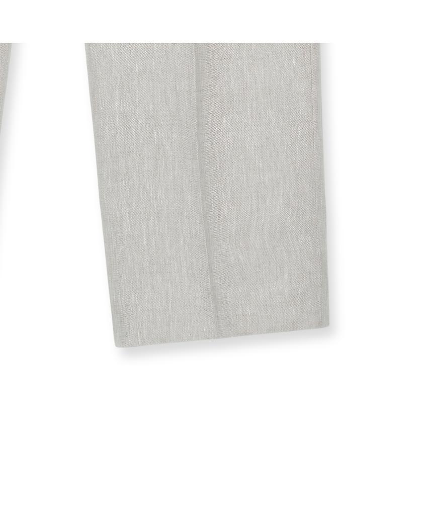 IOLO Relax Linen Double-Pleat Pants_Oatmeal