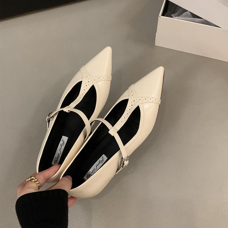 

Bailamos Brand Women Autumn Flats Shoes Fashion Soft Casual Women Loafers Pointed Toe Shallow Slip On Elegant Ballerina Shoes M 35