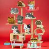 Desenho Animado Fofo Animal de Estimação Gato Cachorro Blocos de Construção Micropartícula Husky Brinquedo de Montagem Decoração Educacional Presente para Crianças