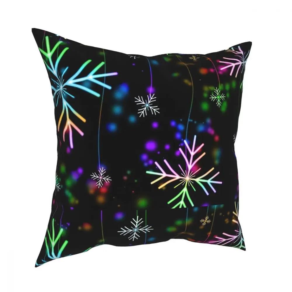 Santa Claus Christmas Patterns Square Pillow Case Polyester Cushions for Sofa Creative Cushion Covers