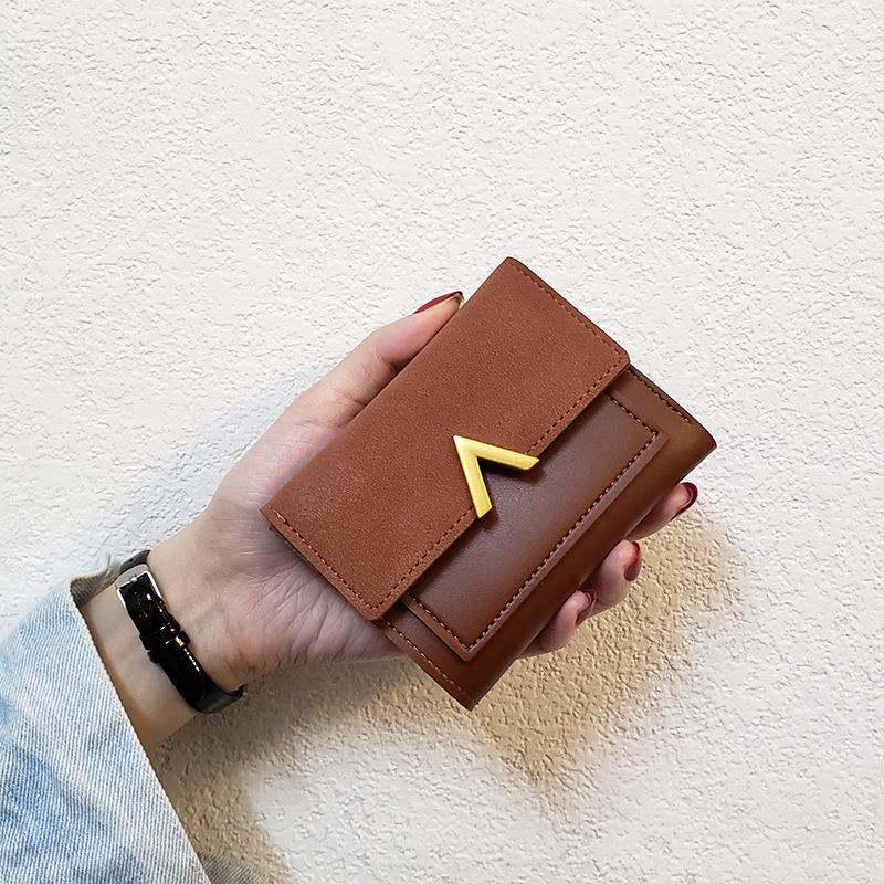 Women's Korean Style Tri-Fold Wallet: Short, All-Match Coin Purse & Card Holder