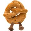 9" Croissant Plush Toy Cute Croissant Bread Pillow Stuffed Animals Funny Soft Food Plushies Toy (Pretzel)