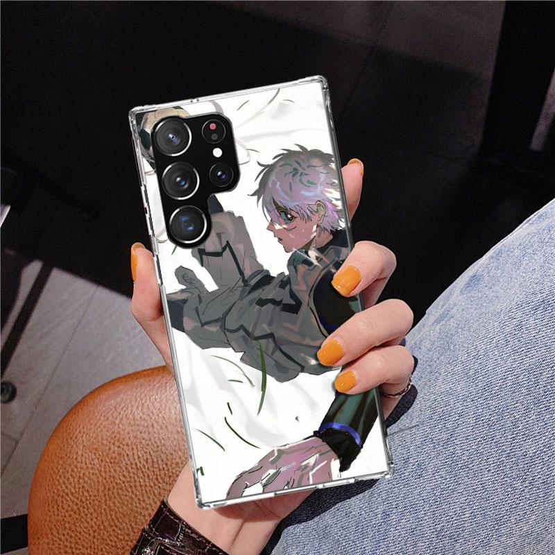 Blue Lock Nagi Seishiro Phone Case For Samsung Galaxy S24 S25 Edge S26 Ultra S23 S22 S21 Plus S20 FE + Personalized Print Cover