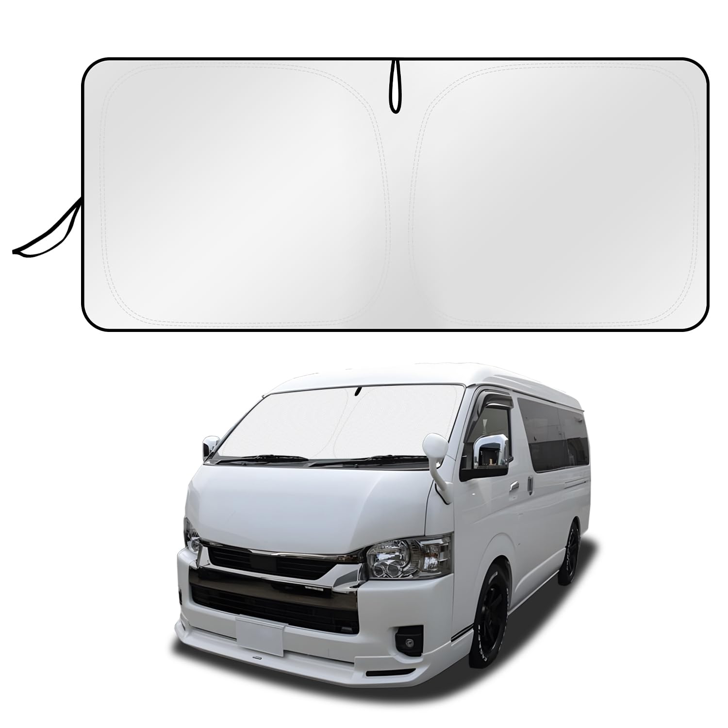 

Cartist Hiace 200 Серия Широкий Кузов Эксклюзивный Солнцезащитный Экран для Лобового Стекла Шторка Мульти Солнцезащитный Экран HIACE H200 Sunline Sunset Sunfia Затемняющая Шторка Солнцезащитный Экран