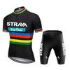 Bicycle Short-sleeved Strap Set, Quick-drying Men's and Women's Road Cycling Cycling Cycling Shorts  Summer Breathable Cycling Suit Set
